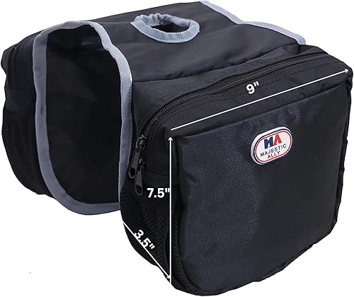 Miniatura 2 de Majestic Ally Bolsa de cuerno económica aislada con bolsillos de malla