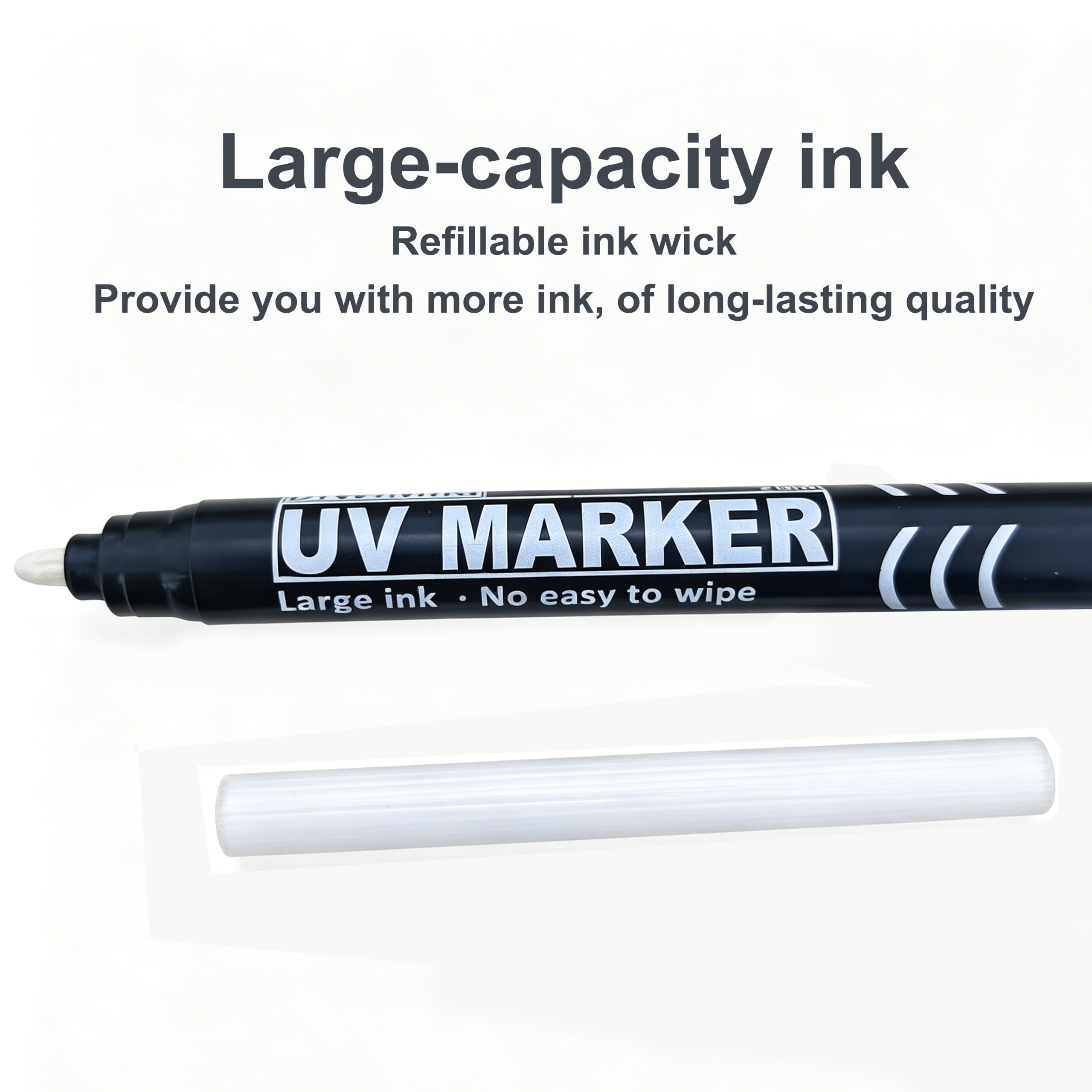 Diwimiki Large Invisible Ink Marker,Medium Tip 2MM Water Based