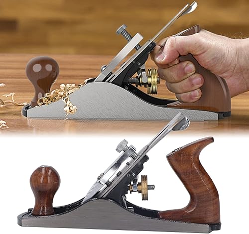 Miniatura 2 de Plano de mano de banco, cepilladora manual de madera, base alisadora, hoja, mango de mano ergonómico, estable para el mantenimiento de muebles