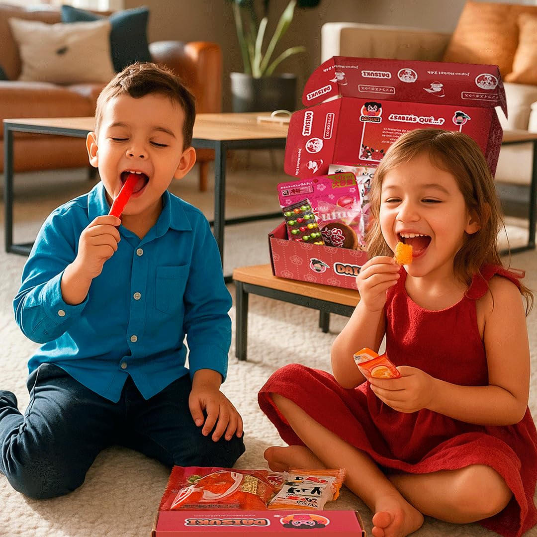 JAPON MARKET | Caja Sorpresa De Chuches Japonesas Con 20 Delicias | Chuches Cumpleaños, Golosinas Y Chucherías Japonesas, Caramelos, Dulces Y Snacks De Comida Japonesa (DAISUKI)