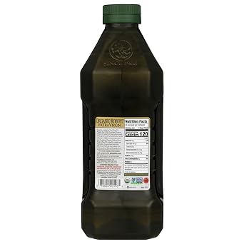 Pompeian Robust Organic Extra Virgin Olive Oil - 48 Fl Oz - First Cold Pressed Olive Oil for Cooking - Full-Bodied Taste for Dressings and Marinades