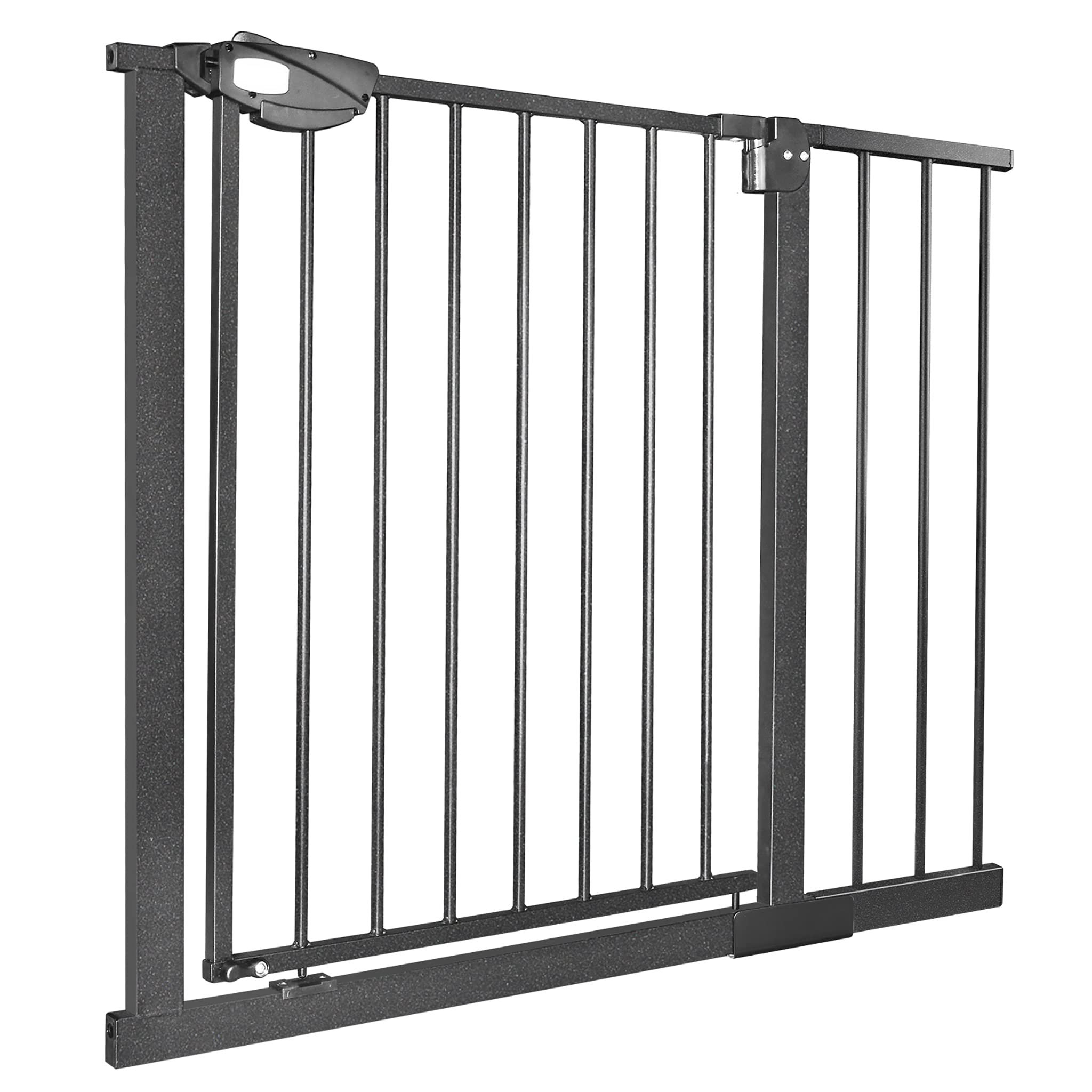 YUENFONG Barrera de Seguridad para Puertas y escaleras sin Perforaciones, de 95-105 cm de Ancho. Rejilla de Seguridad para bebés con Cierre automático y Apertura bidireccional de 180° (Negro)