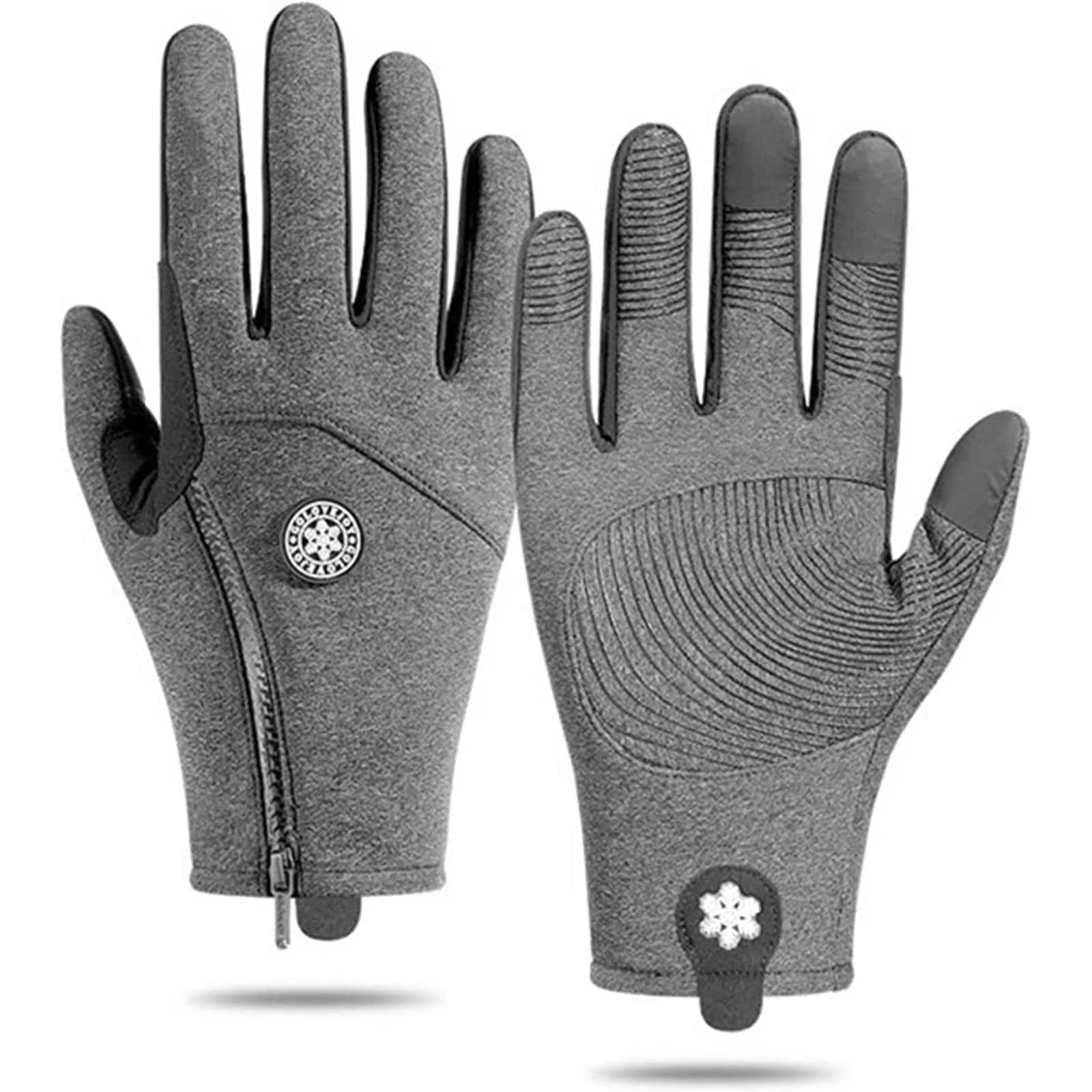 Habiba Mitones Guantes de Pantalla táctil, Guantes Deportivos de Ciclismo para Correr para Hombres y Mujeres, Guantes de Dedos completos Ligeros con Forro cálido de Invierno Útil