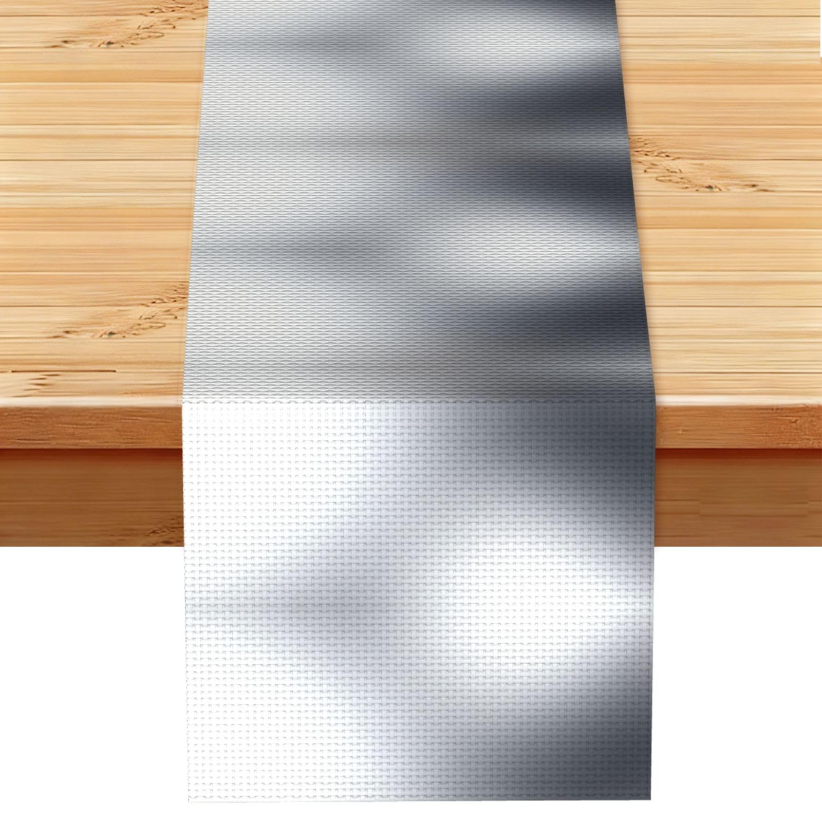 Silvery Print Table Runner World Cup-Themed Dining Table Decor for Coffee Dining Table and More