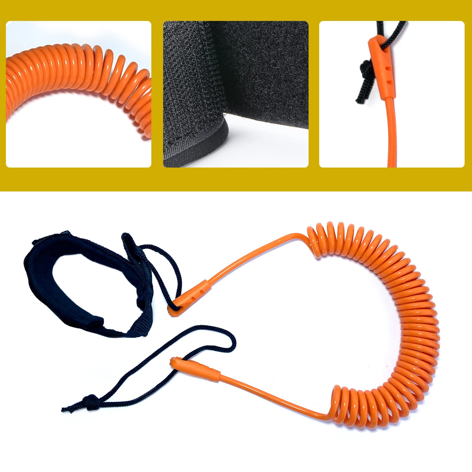 Surf Leash TPU Correa Tobillo para Stand Up Paddle Kayak Sup