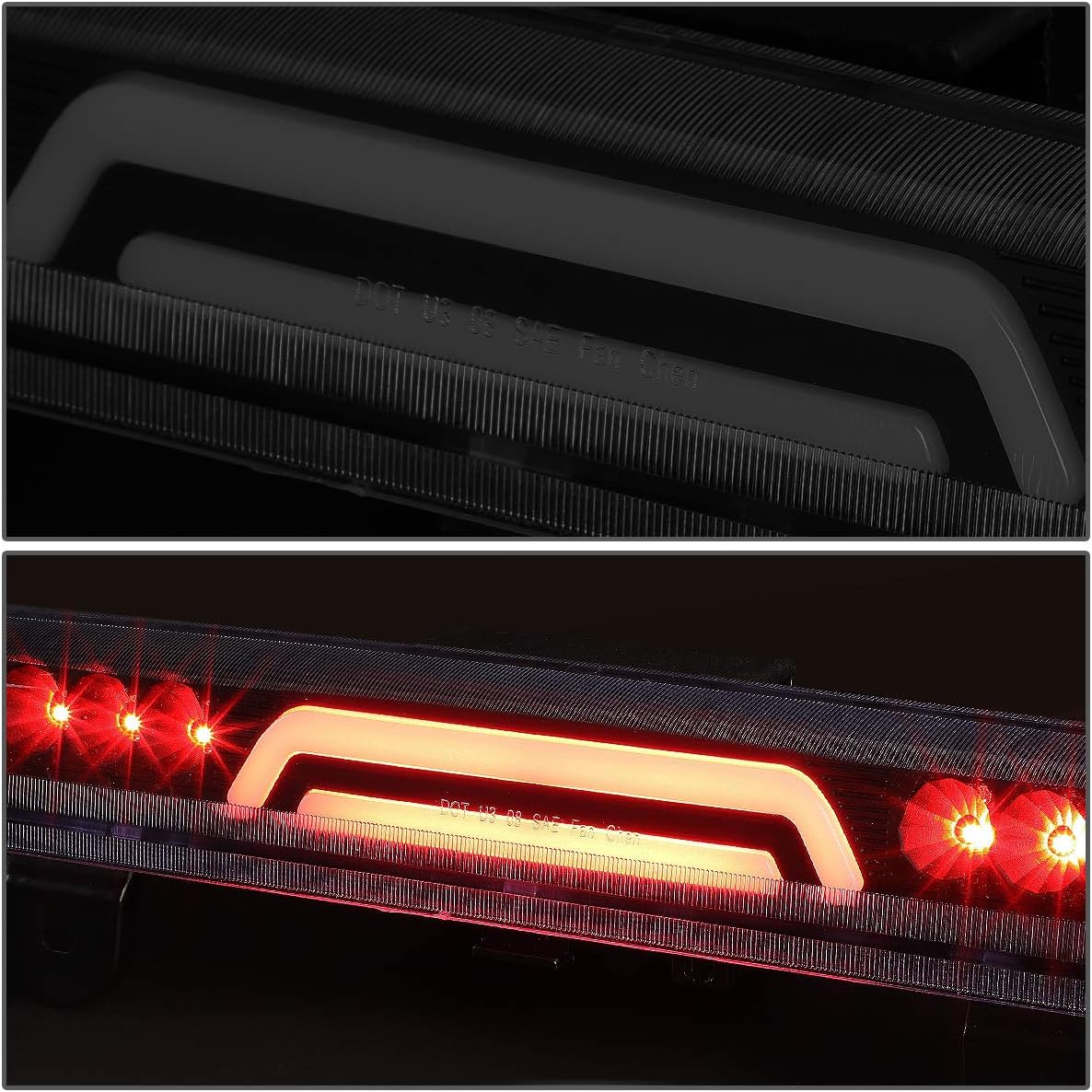 DNA MOTORING 3BL-GMCD00-3D-LED-BK-SM Black Housing 3D LED High Mount 3rd Third Brake Light [Compatible with 00-06 Suburban 1500 2500 / Tahoe / 00-06 Yukon & XL 1500 2500]
