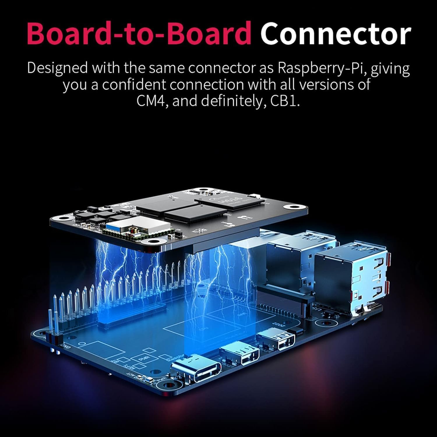 BIGTREETECH Pi4B Adapter V1.0 for Raspberry-Pi CM4, BTT CB1 V2.2/CB1 eMMC/CB2 Core Board Compatible SKR Mini E3 V3.0/SKR V1.4 Turbo/Octopus V1.1/Pro to Running Klipper for Voron/CoreXY/i3 3D Printer