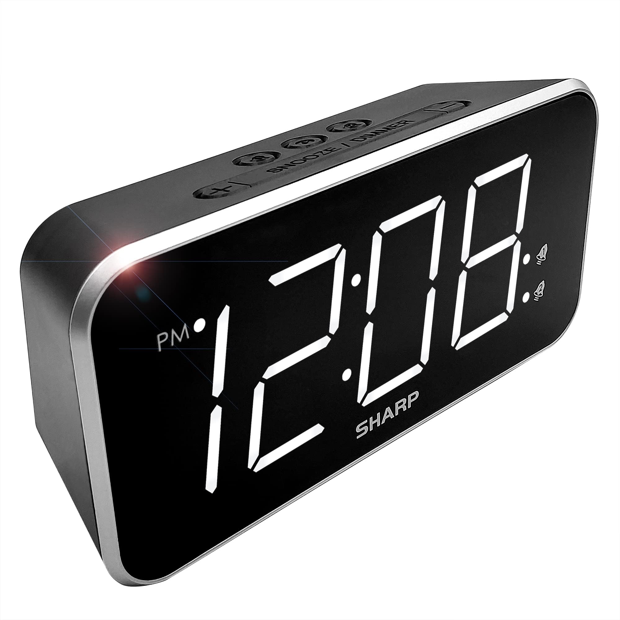 Timex Alarm Clock with USB Charger (5W) and Large Display, Digital Alarm Clock for