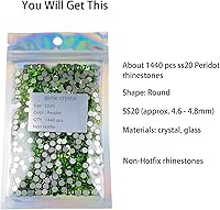 Vista 66 de Genie Crystal ss34 Red Glass Rhinestones 288 Pcs, 7.0 mm Big Light Siam Flatback Rhinestone, Diamond Cut Gems for Crafts, Face Mask, Makeup