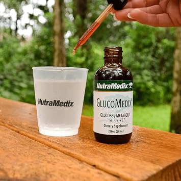 NutraMedix GlucoMedix® Liquid Herbal Drops – Stevia & Samento Blend • Bioavailable Tincture • Vegan, No Preservatives –60ml