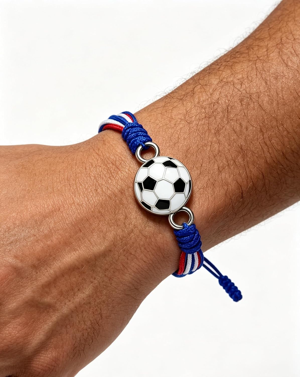 2026 World Cup Soccer Bracelet, adjustable braided cord with soccer charm, sports-themed friendship bracelet - match day fan bracelet, suitable for fans from the USA, Mexico, Canada, Argentina, and Brazil, gift for women image 4