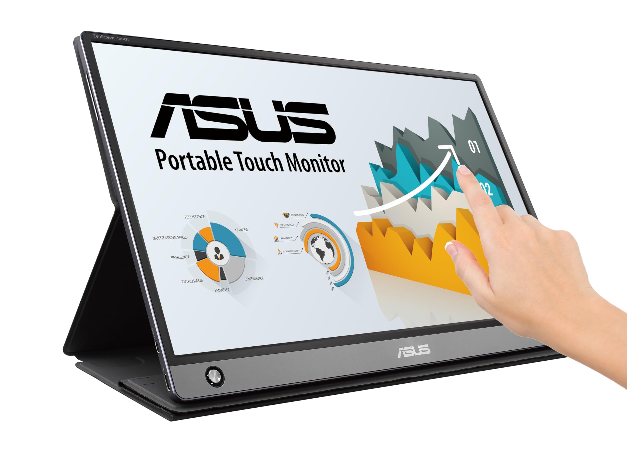 ASUS ZenScreen Touch MB16AMT ポータブルモニター ASUS Zenscreen Touch Portable Gaming Monitor 15.6