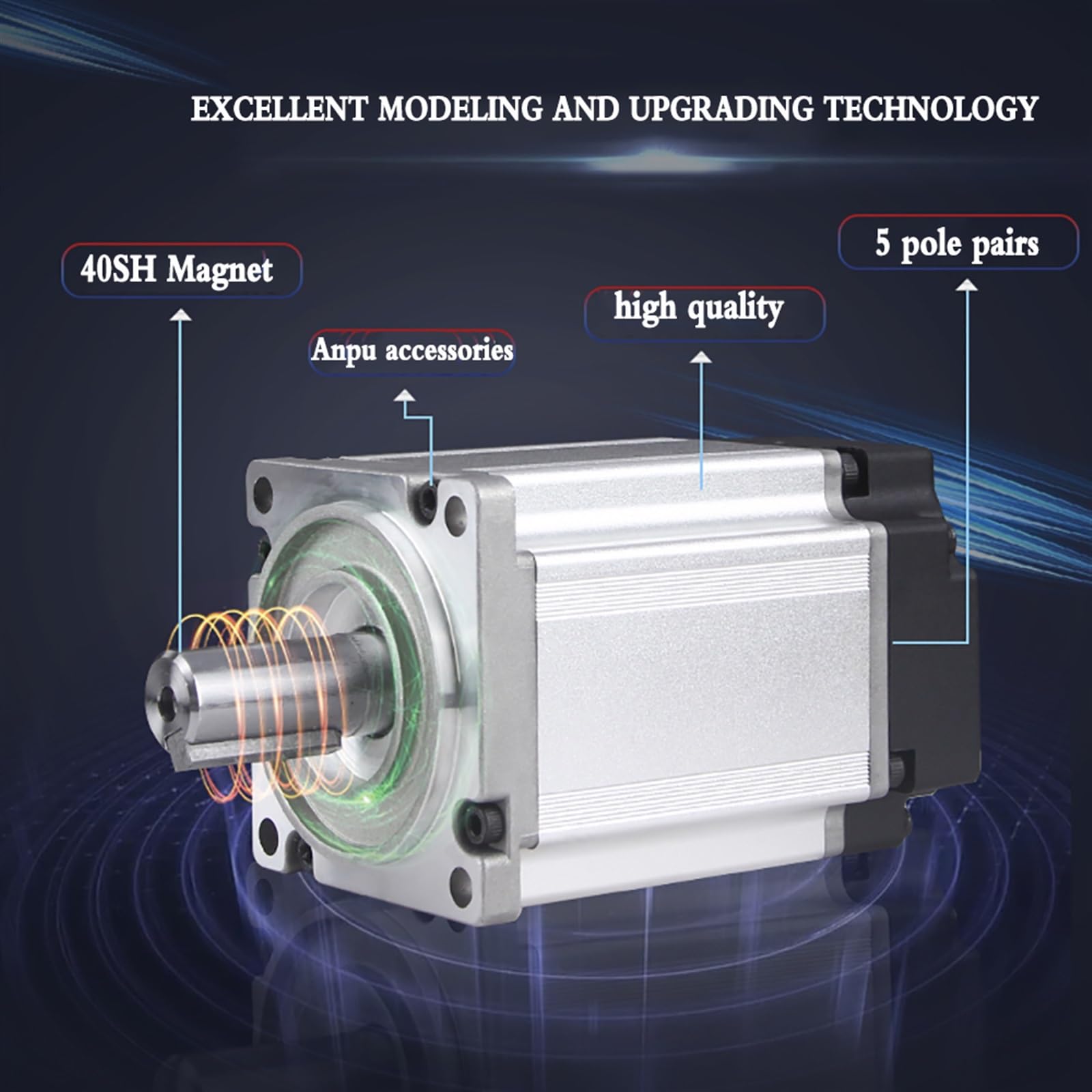 Silnik krokowy, Serwosilnik sterownika 750W 80mm enkoder absolutny Single Multi 23/17Bit 3000RPM 2.39Nm Modbus RS485 220v jednofazowy serwosilnik AC(23Bit multi Encoder)