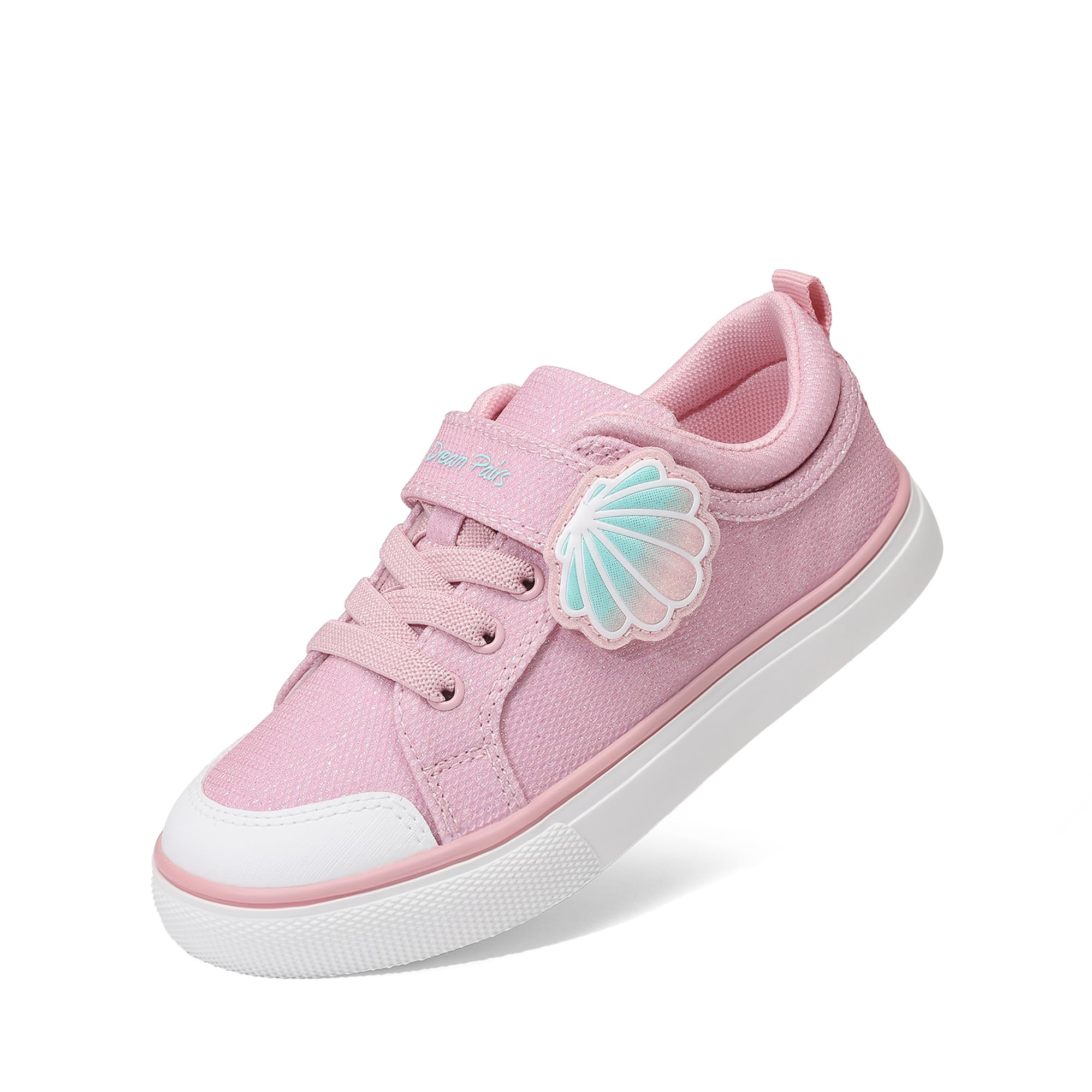 DREAM PAIRS Toddler Girls Sneakers Lightweight Comfortable Hook and Loop Casual Walking Cartoon Cute Little Kids Shoes