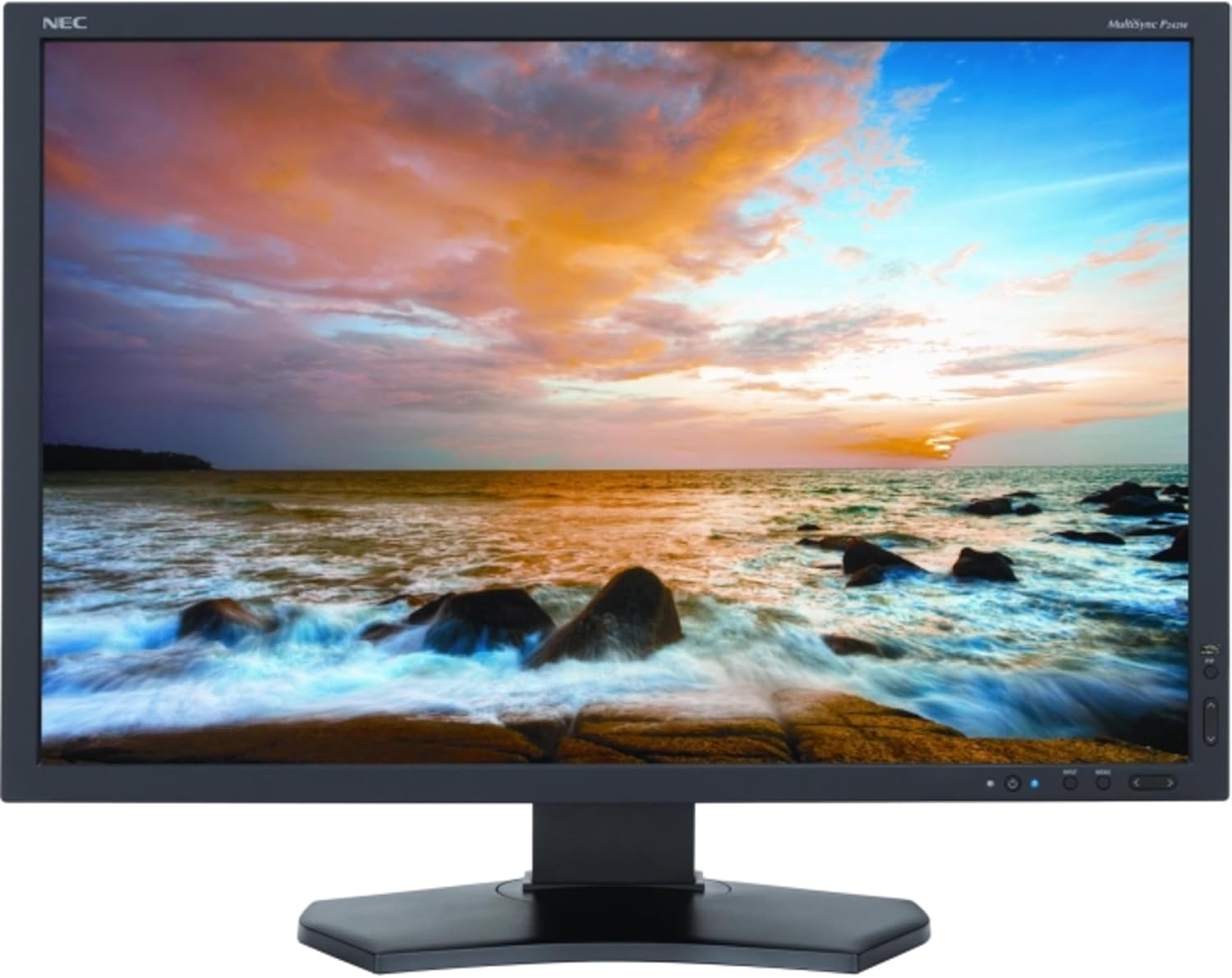 24 NEC WideScreen P242W FullHD 1920x1200 VGA DVI DisplayPort USB LED LCD Professional Monitor Black P242W-BK
