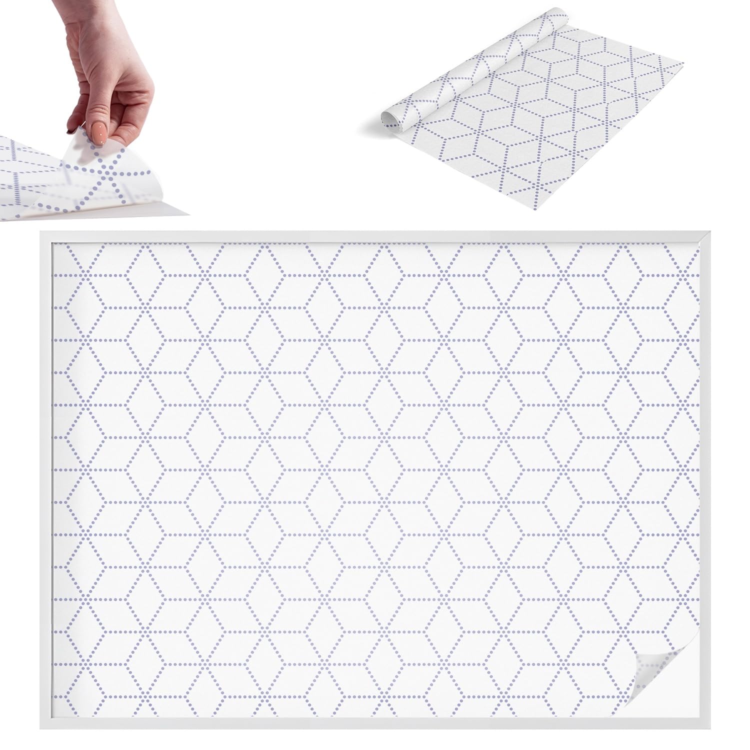 Film anti-regard fenetre pour bloquer les UV et decorer avec des losanges
