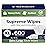 NorthShore Supreme Heavy-Duty Quilted Wipes, X-Large, 9 x 13 in., Case/600 (12/50s)