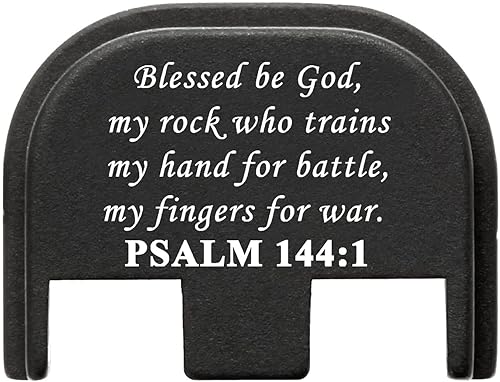 NDZ Performance Placa de cubierta deslizante trasera para Glock 17, 19, 19X, 20, 21, 22, 23, 26, 27, 34, 45 y 47, 49, 5, 0.354 in, .40, S&W,