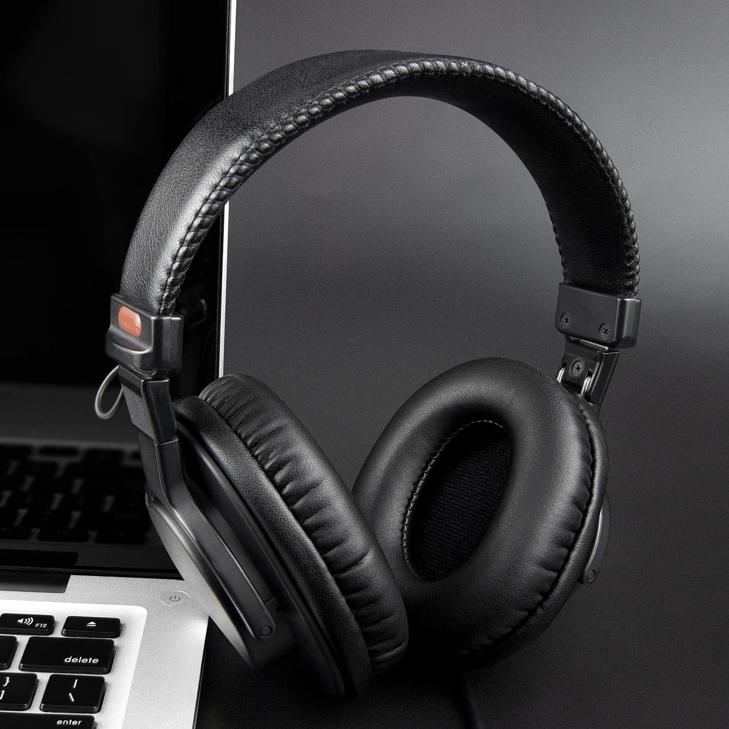 SOULWIT Cuscinetti di Ricambio per Sony MDR-7506 MDR-V6 MDR-V7 MDR-CD900ST Monitor Cuffie, Cuscinetti Auricolari con Pelle Proteica Più Morbida, Schiuma ad Alta Densità - Nero