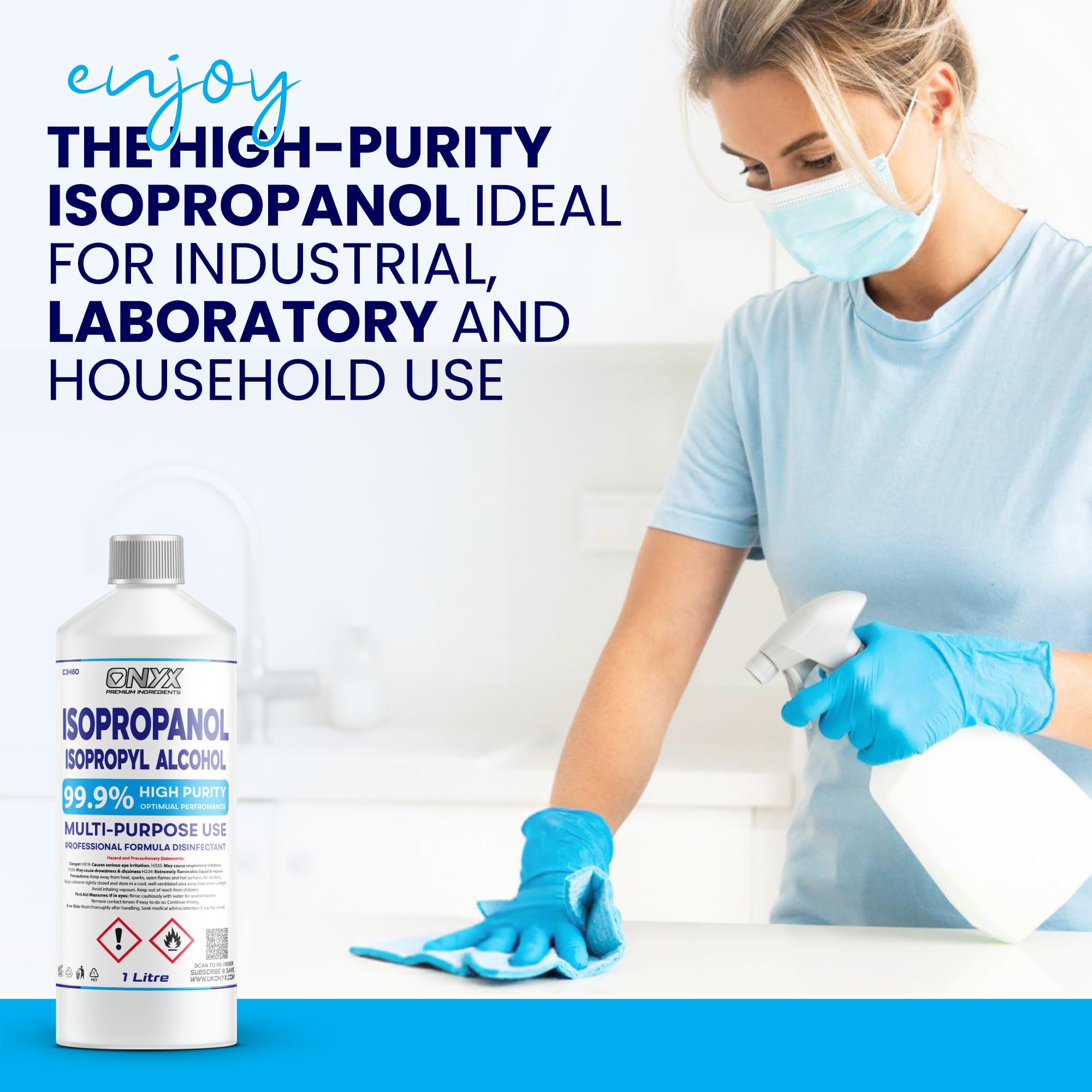Alcool Isopropilico IPA 99,8% – 1000ml O 2000ml – TermoPasty – Consegna Rapida Per Pronto Soccorso