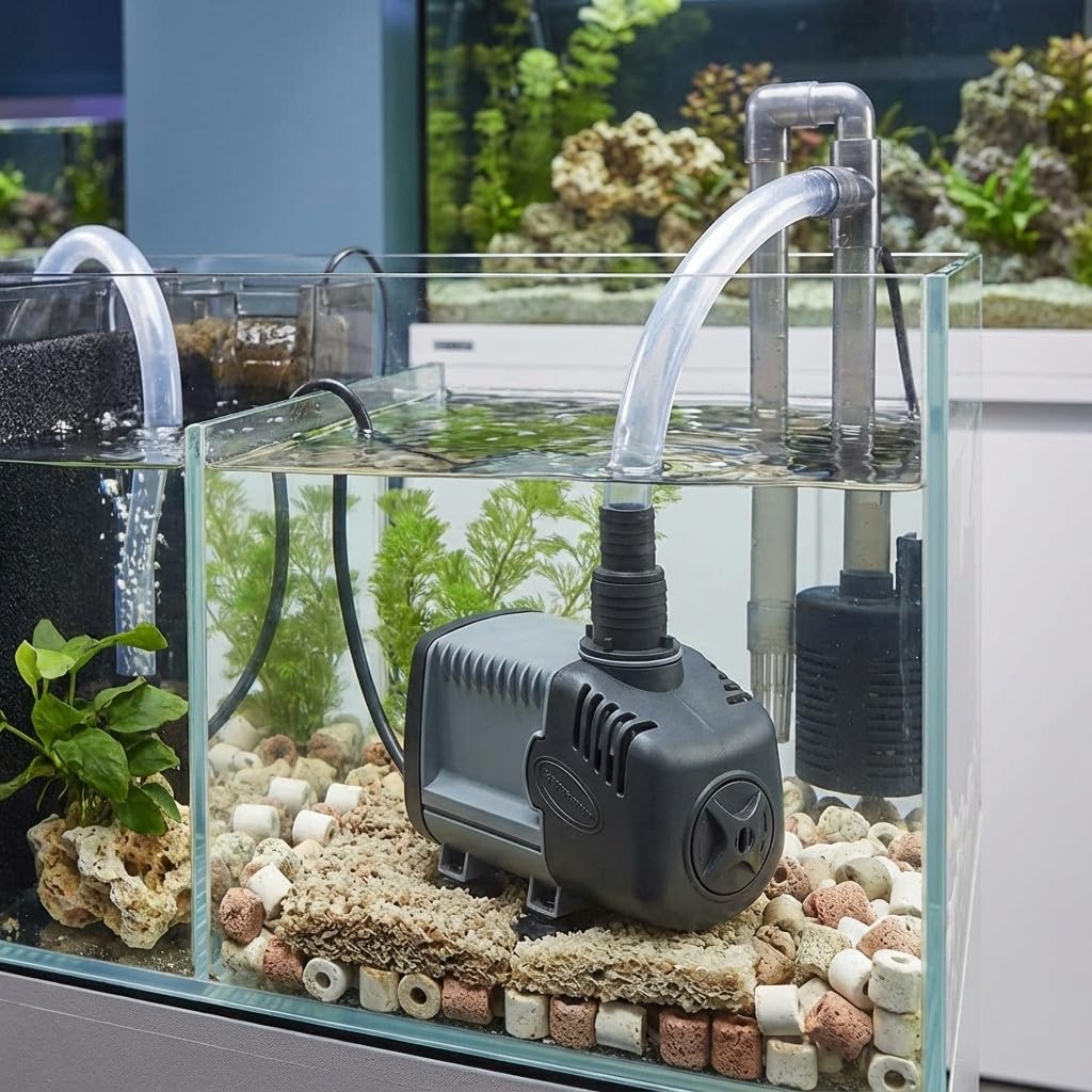 Suinga Bomba de Agua Syncra Silent 3500 L/h Elevación máxima 3,7m | Bomba de Acuario Estanque Pecera Silenciosa | Mini Bomba de Agua Sumergible | Incluye Cable