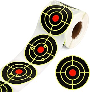 200Pcs Shooting Targets Stickers, 3 Inch Self Adhesive Splatter Targets Shooting Targets for The Range, Paper Targets for Shooting Range, Round Reactive Targets for Shooting