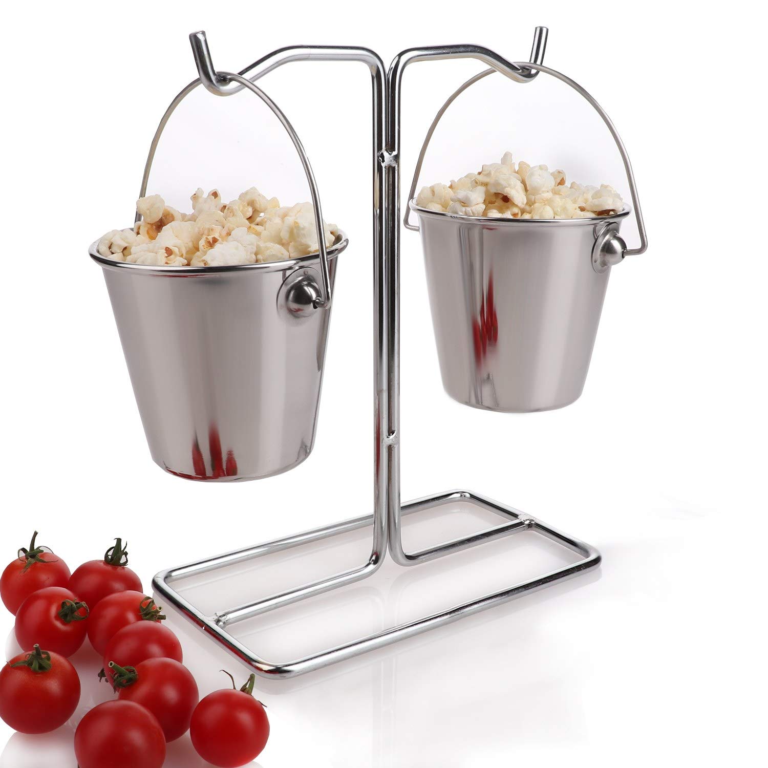 Urban SnackersUrban Snackers Mini Bucket Holder with 2 Bucket (Stainless Steel)