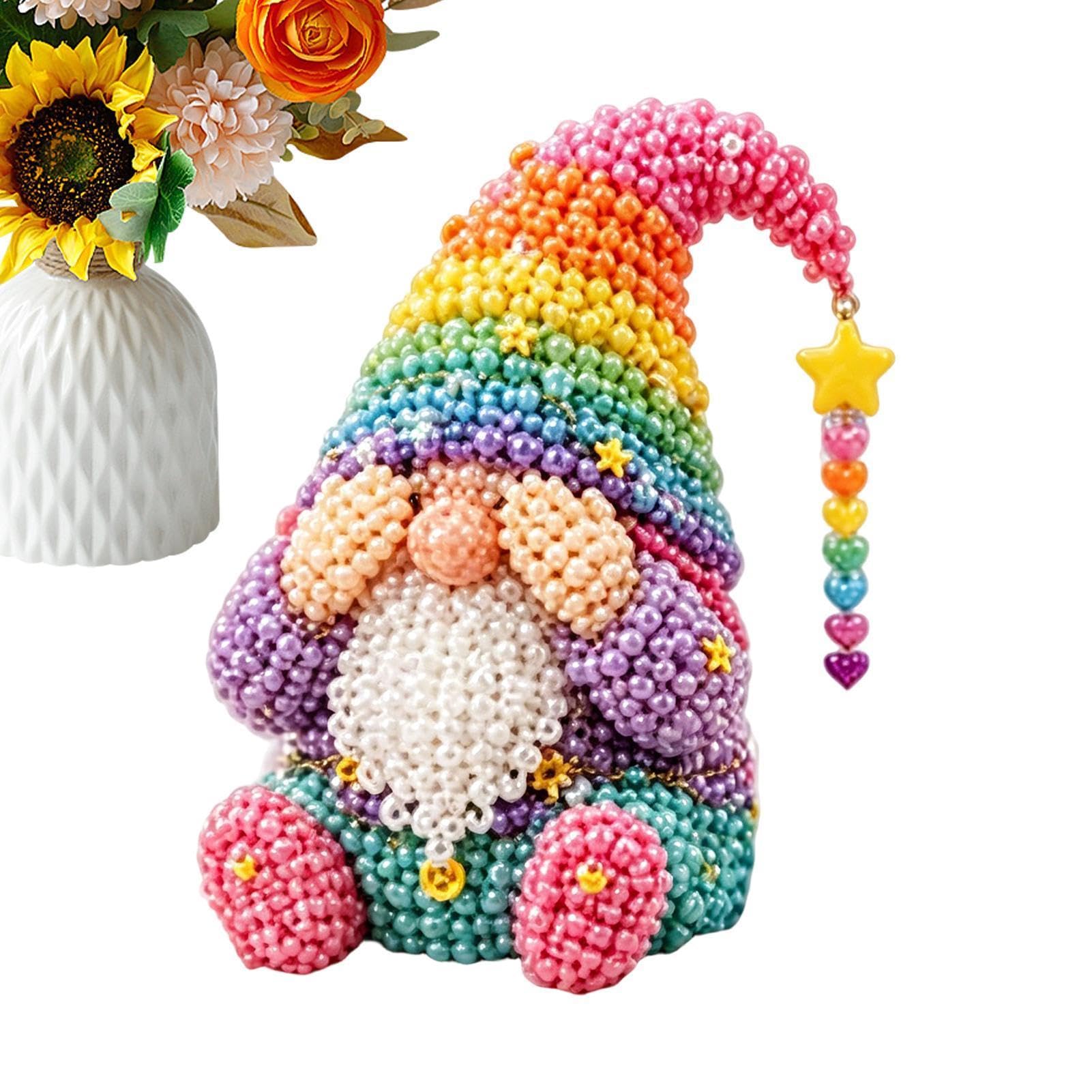 Kit de perles 3D gnomes pour broderie et art créatif enfants