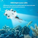 Fifish V-VEO Underwater Drone, Underwater Rov Robot, Posture Lock, 360 Roll, Diving ROV Drone with 4K UHD Camera, 100m Cable Submarine Rc Fish Finder (Standard + Robotic Arm Pack)