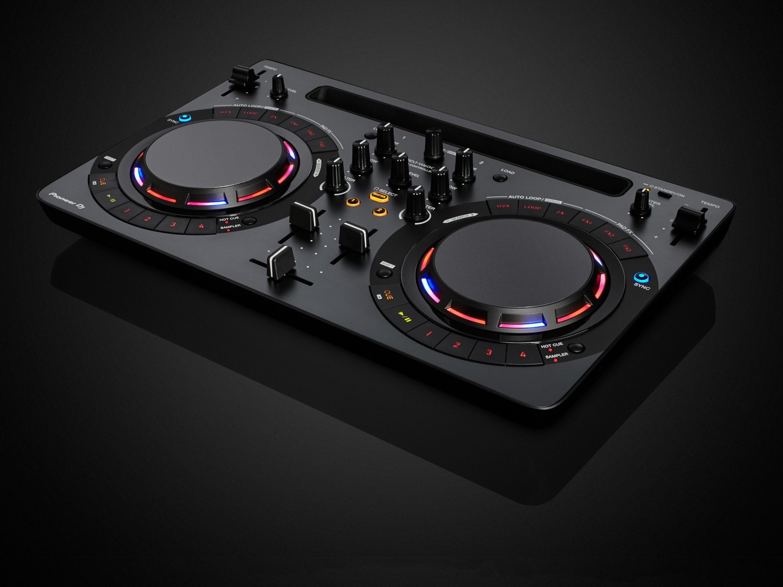 Pioneer DDJ-WeGO4-W Controladora DJ 2 Canales, Negro