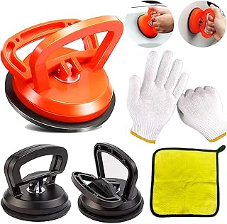 Mondax Dent Puller, Strong Car Dent Puller, 3 Pack Car Dent Remover Puller Tools, Suction Cup for Car Paintless Dent Repair Kit Handle Lifter, Glass, Screen, Tiles Lifting and Objects Moving