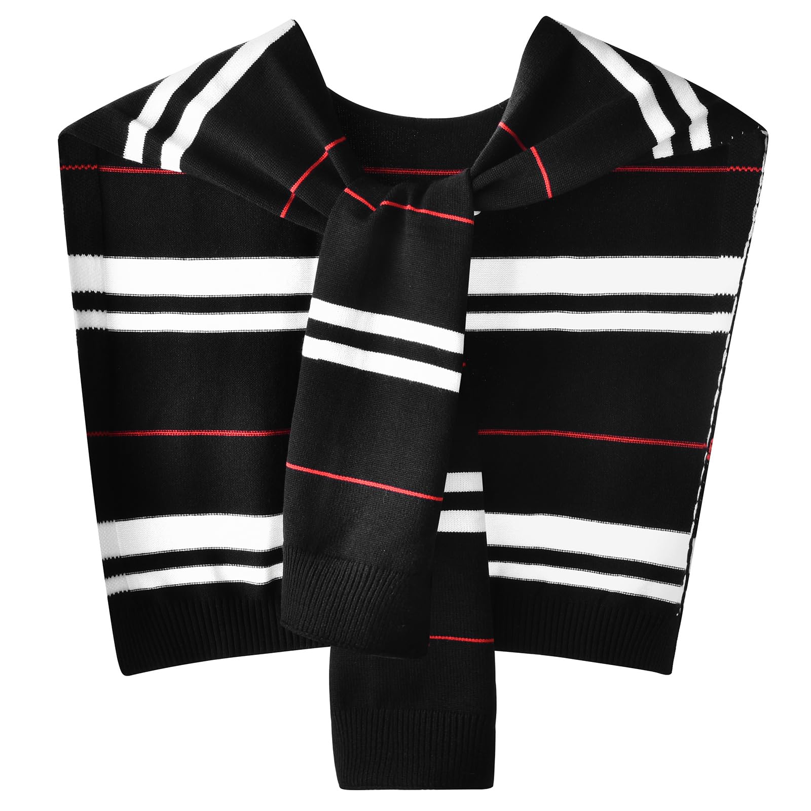 WaJuemy Sweater Shawl Wraps for Women Sweater Knitted Knotted Shawls Travel Casual Scarf Cape Shoulder Tops Fashion Wrap