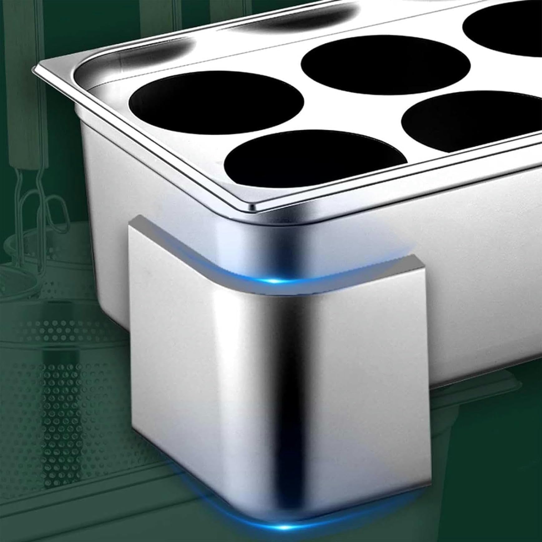 Set di Inserti per pentola per Pasta Professionale con Coperchio, Adatta a pentole Multiuso in Acciaio Inox con 2, 4 o 6 Fori per Cucinare Verdure e Frutti di Mare.