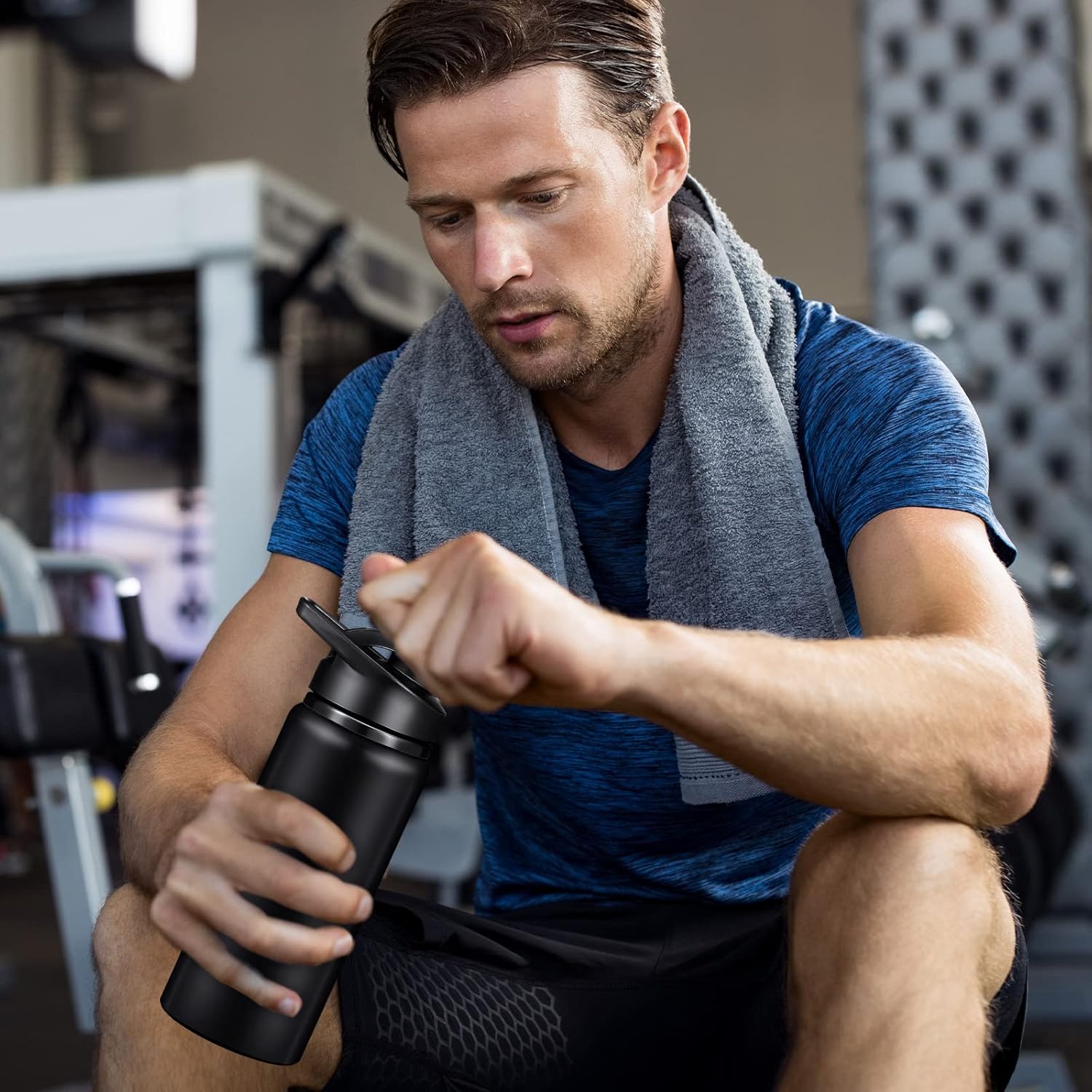 CHENGU Water Bottle Bulk 20 oz Aluminum Reusable Bottles Lightweight Snap Lid Water Cups Easy Carry Leak Proof Travel Tumbler for Gym Sports Camping Hiking Fishing - Image 5