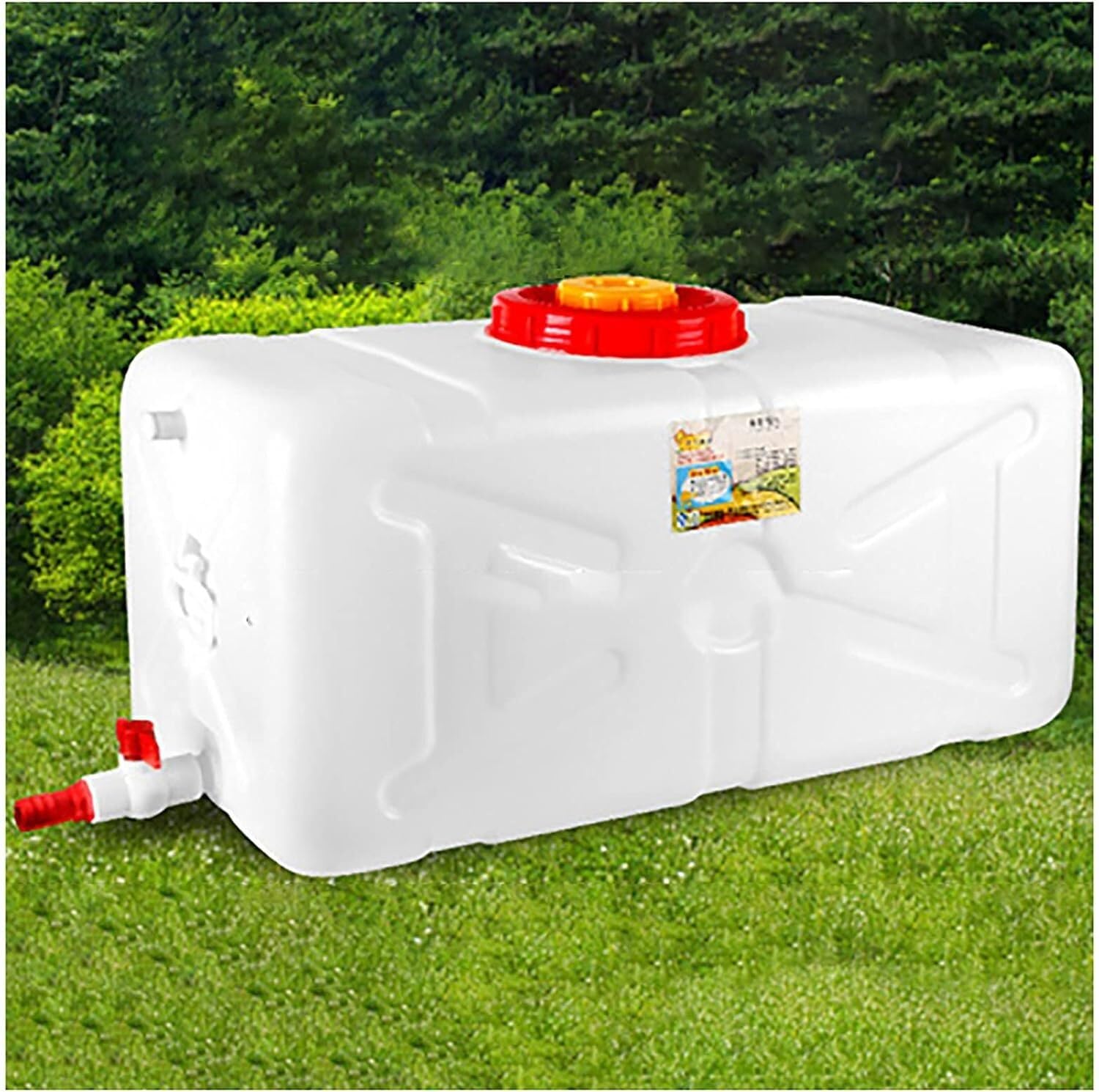 Wassertank aus dickem Kunststoff, Wasserbehälter für Camping, Wandern, tragbarer Behälter, Chemikalienbehälter für Camping, Outdoor-Wasseraufbewahrung, Weinkübel