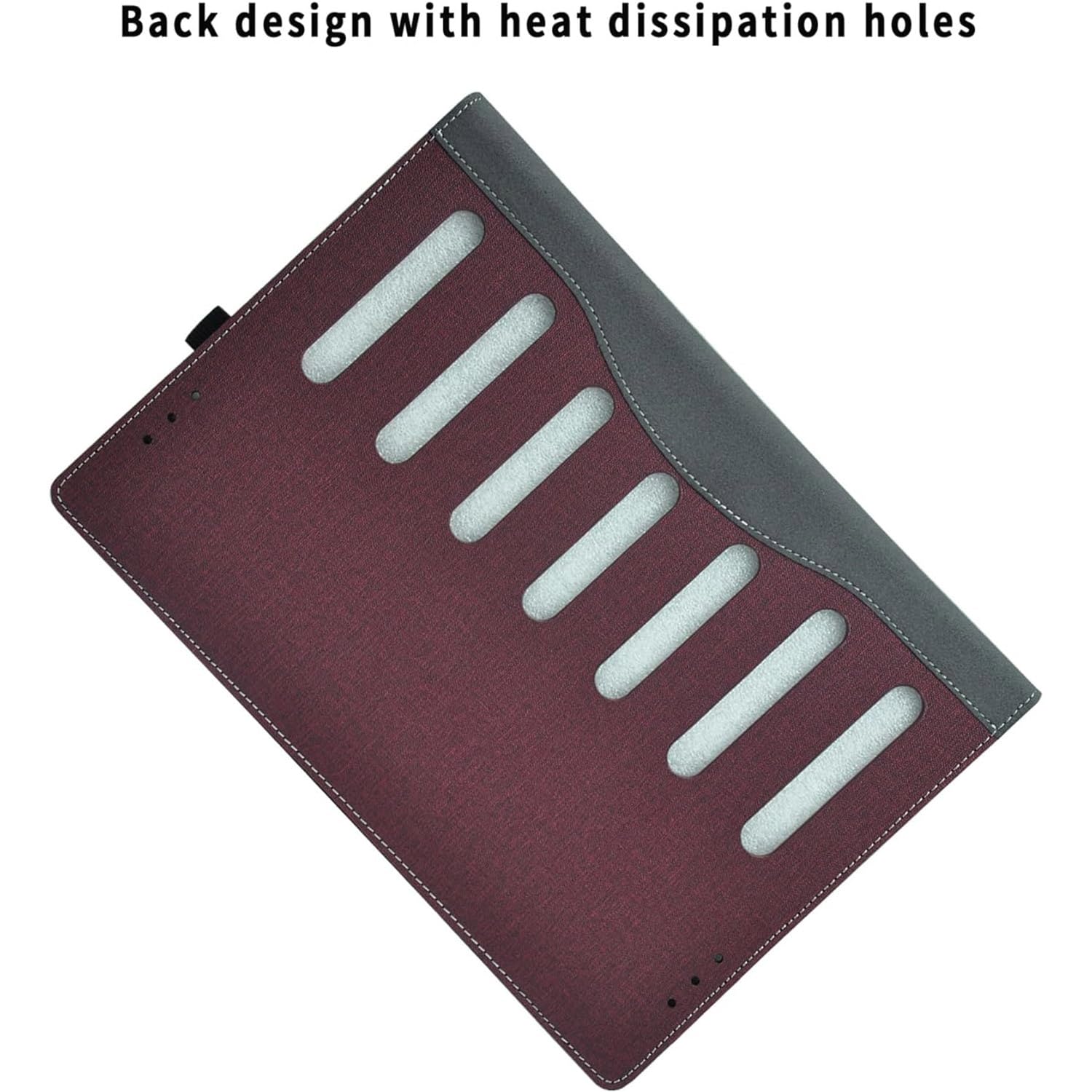 Custodia per computer portatile HP Envy x360 15.6'' 15-fe/fh/ew/ey e per Pavilion x360 Convertible 15-er 15t-dw Sleeve, custodia protettiva in pelle PU per notebook PC borsa con portapenne (rosso
