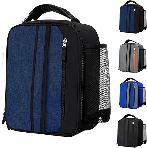 Miniatura 13 de Lonchera aislada para hombres, adolescentes, niños, adultos, portátil, elegante, pequeña, diseño especial para trabajo, oficina, escuela, picnic