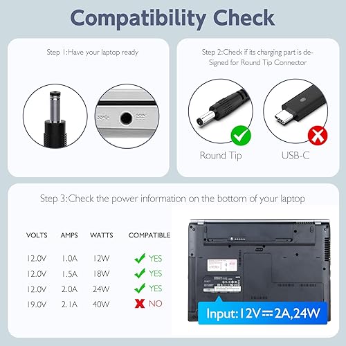 Miniatura 4 de Cargador portátil 12V 2A para GWTC116-2BL
