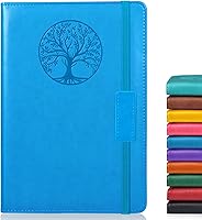 Vista 1 de Lined Journal Notebook for Women Men,256 Pages A5 Hardcover Leather Journals for Writing,Travel,Business,Work & School,College Ruled Notebooks for