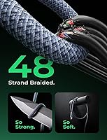 Vista 14 de LISEN Cable USB C, paquete de 3 [3.3/3.3/3.3/3.3 pies] USBC a USBC para iPhone 16e 15 Pro Max, cable de carga rápida de 60 W (3.1 A) C a C