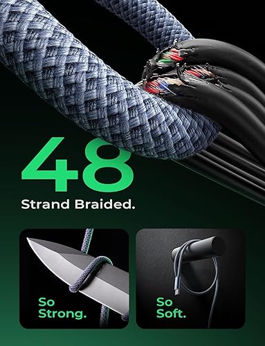 Vista 14 de LISEN Cable USB C, paquete de 3 [3.3/3.3/3.3/3.3 pies] USBC a USBC para iPhone 16e 15 Pro Max, cable de carga rápida de 60 W (3.1 A) C a C