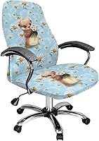 Vista 10 de Xoenoiee Fundas para silla de oficina con estampado de rayas de tigre, funda elástica para silla de juegos de computadora, fundas universales