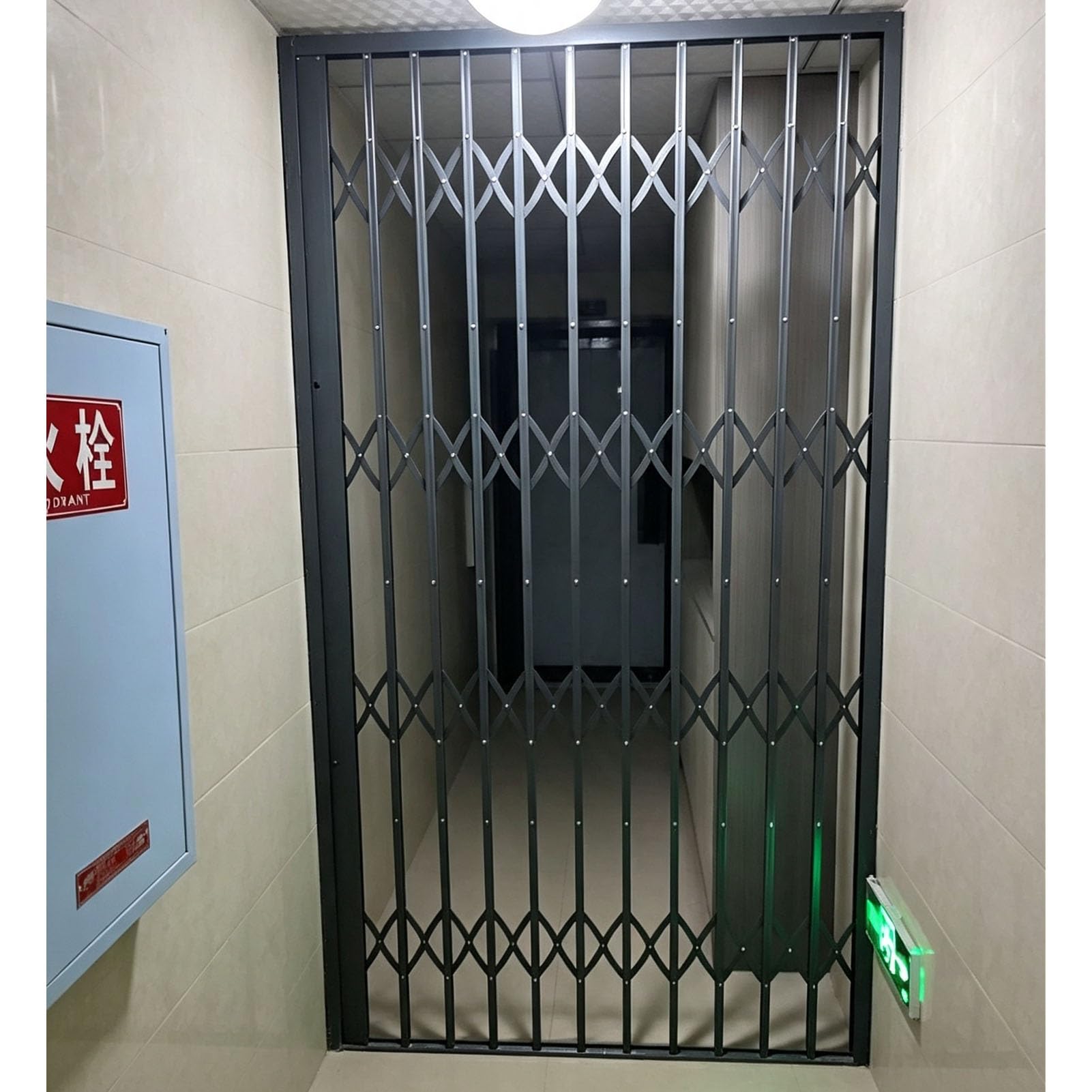 Rejas para Ventanas Puerta de Seguridad Extensible Corredera | Barras de Puerta Plegables con Cerradura de Aluminio Rejas Flexibles Antirrobo para Ventanas, Previenen Caídas Accidentales