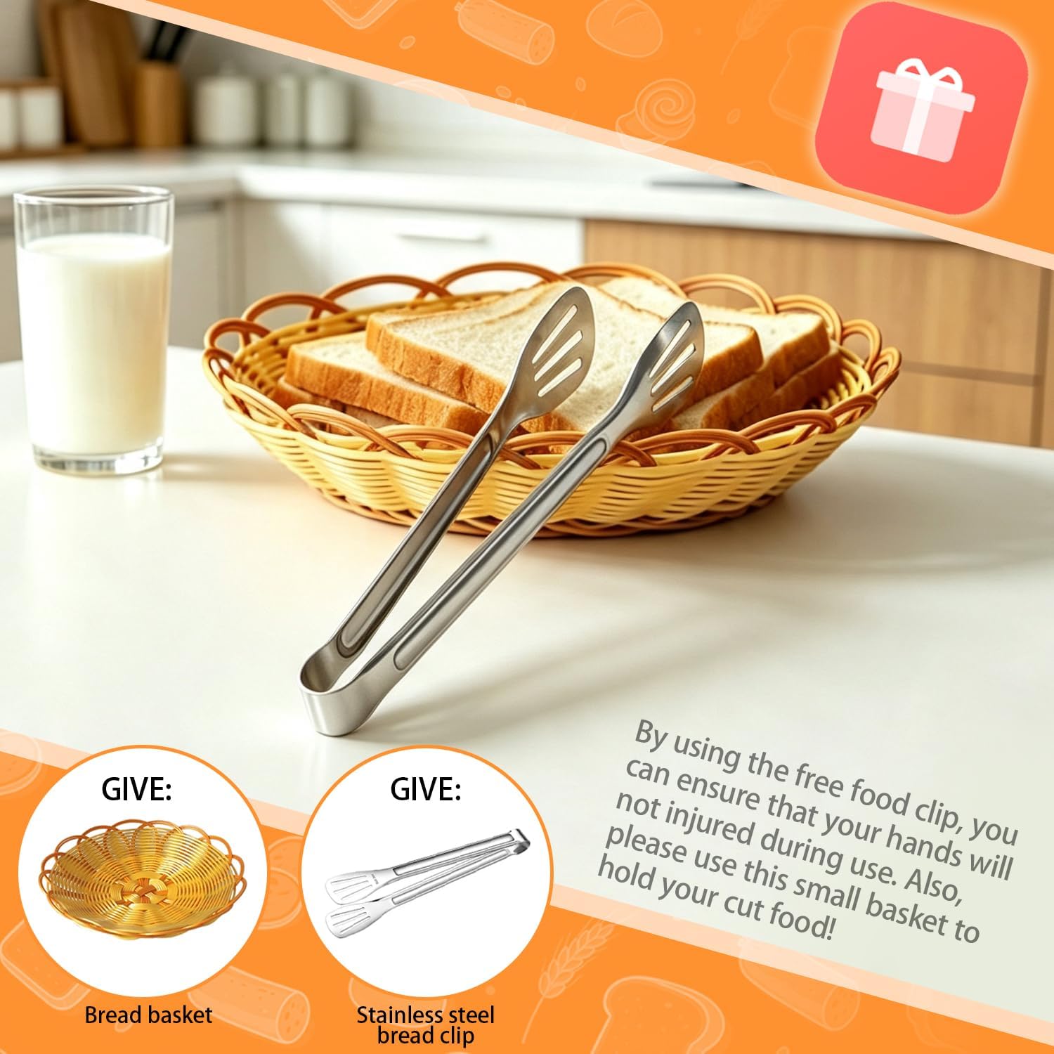 Manual Adjustable Bread Slicer Bread Cutter for Homemade Sourdough Slicer, Suction Cup Bottom, with Scale Line Plate and Food Clip and Plate(White)