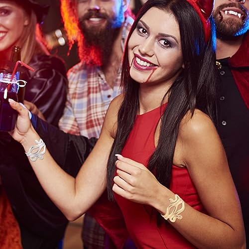 Miniatura 2 de Collar de pulsera de serpiente para mujer, pulsera de serpiente flexible, gargantilla de serpiente para fiesta de Hollween, accesorios de disfraces