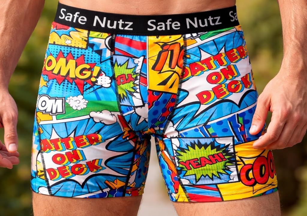 Youth Safe Nutz Compression Shorts - Batter On Deck (Built-in Cup)