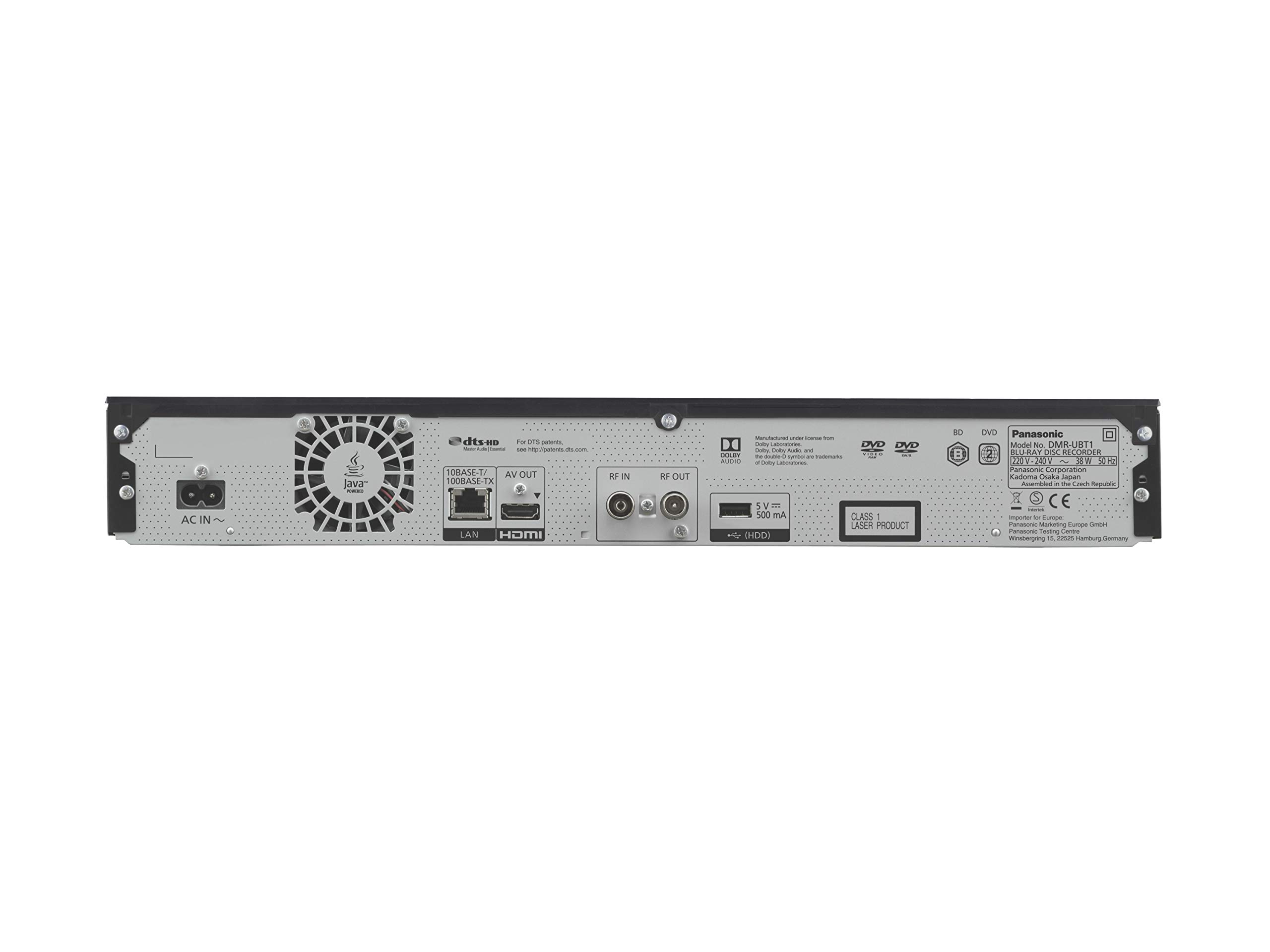 Panasonic DMR-UBT1EC-K Lecteur Blu Ray UHD Enregistreur Full HD 4K HDR WiFi 1 To Noir