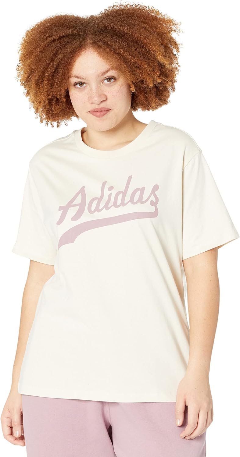 adidas Originals Plus Size Logo Play Regular Tee Wonder White 3X
