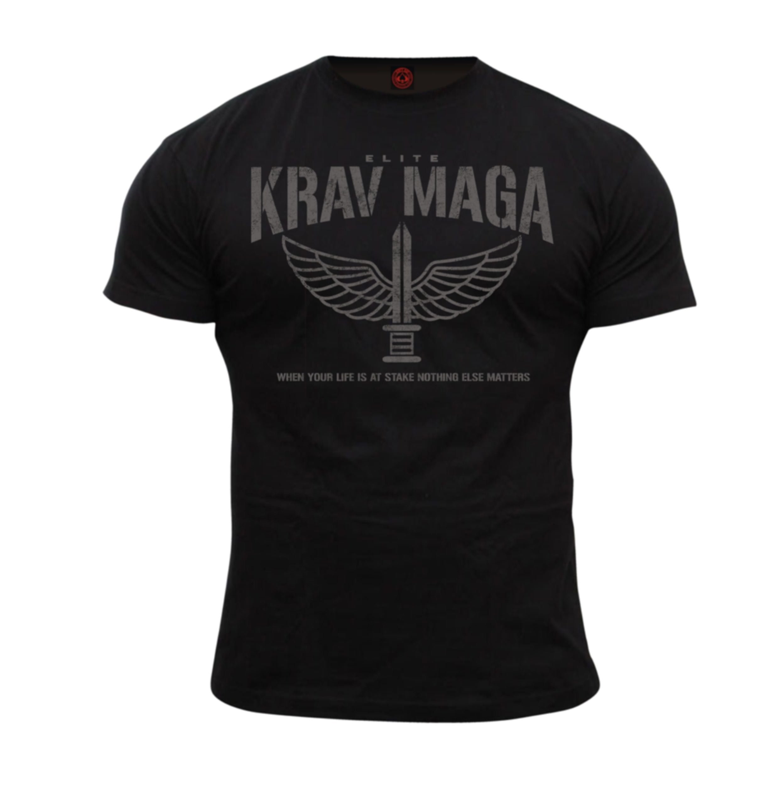 Dirty Ray Martial Arts Krav MAGA Elite Men's Short Sleeve T-Shirt DT36 (S) Black