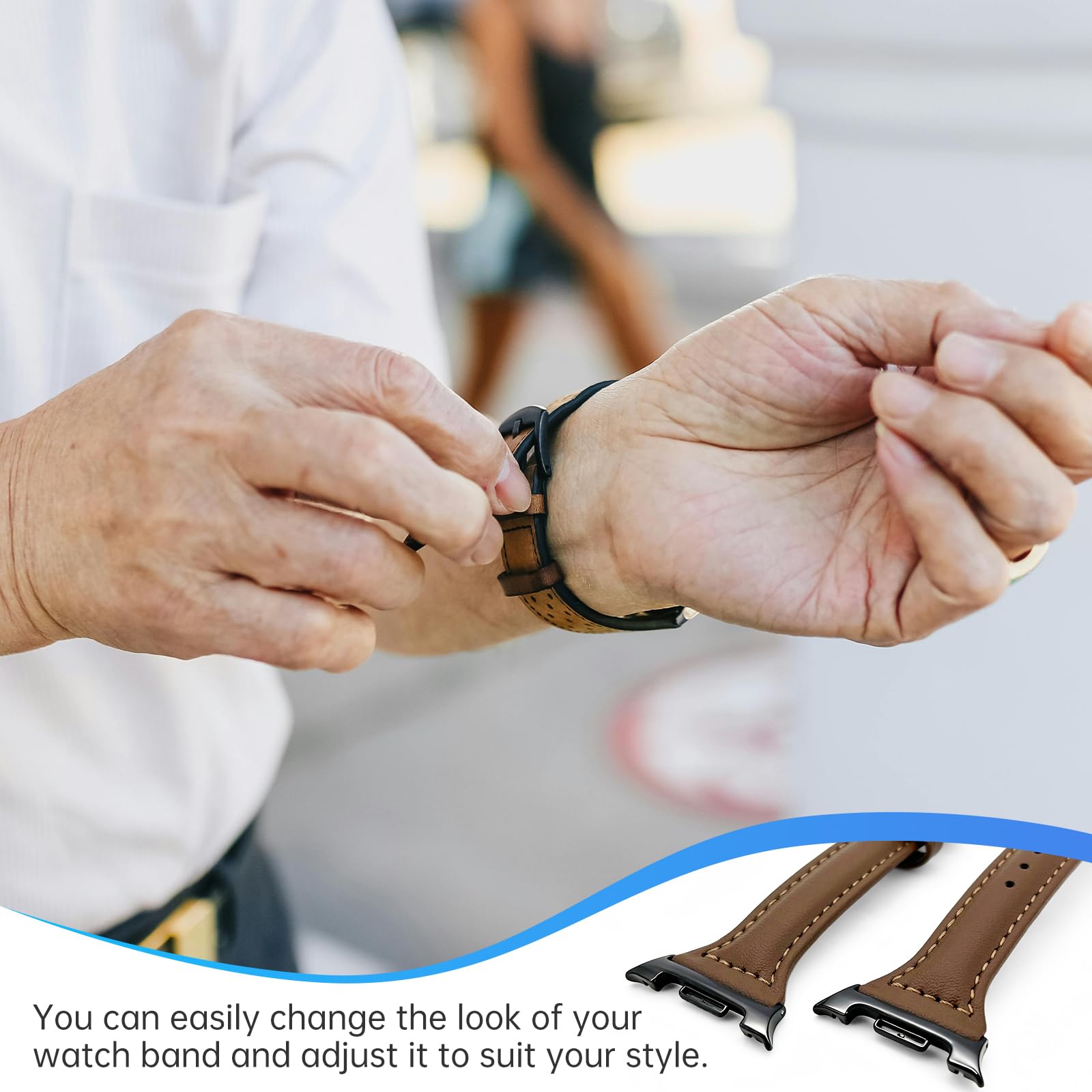 Adapter Do Bransoletki Na Samsung Galaxy Watch 8 Classic 46mm, Watch 8 40mm/44mm, Złącze Do Bransoletki 22mm, Z 4 Sprężynami I Narzędziem Do Zegarka, Stal Nierdzewna, Czarny